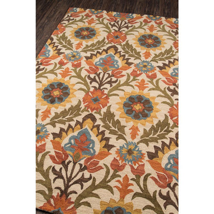 Casual Rectangle Area Rug, Gold, 2' X 3'