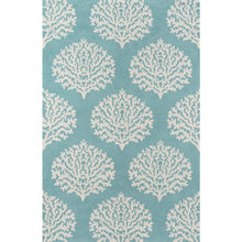Contemporary Rectangle Area Rug, Aqua, 2' X 3'