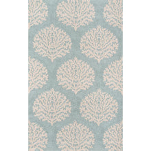Contemporary Rectangle Area Rug, Blue, 2' X 3'