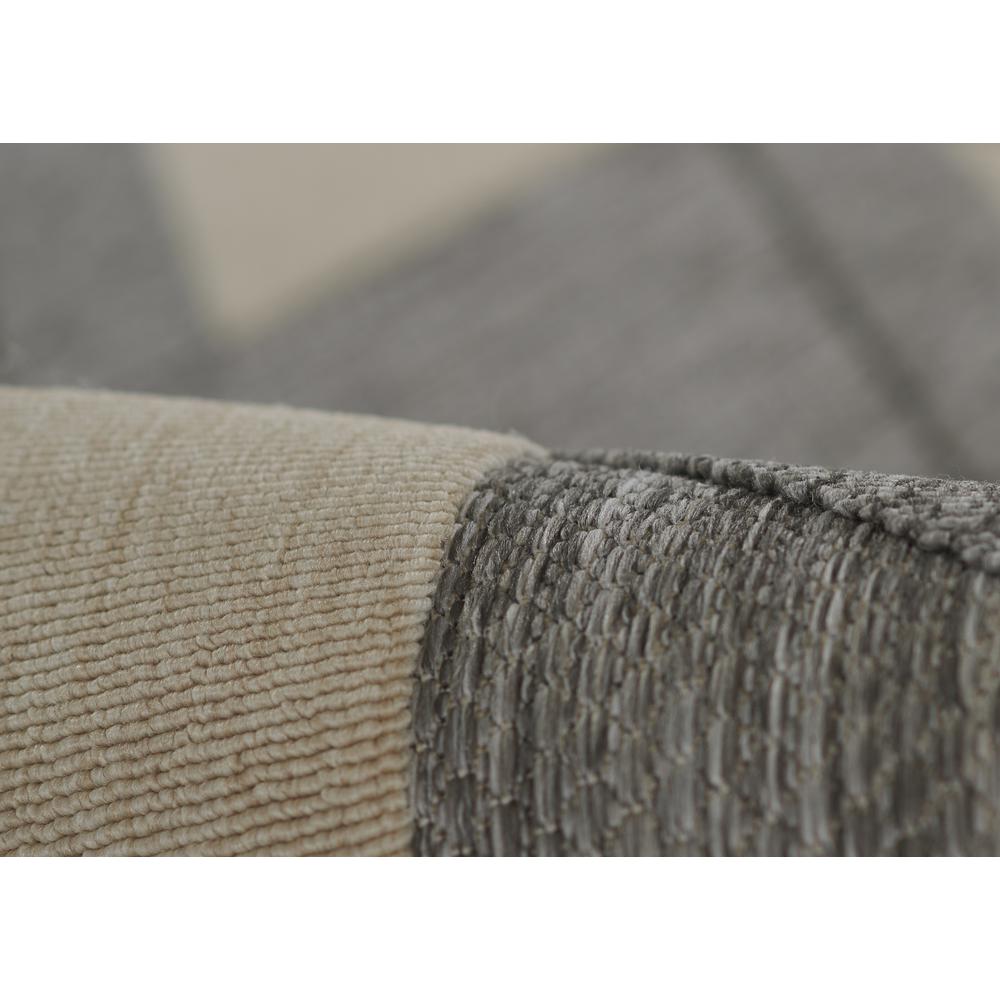 Contemporary Runner Area Rug, Grey, 2'7" X 7'6" Runner