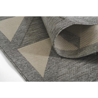 Contemporary Runner Area Rug, Grey, 2'7" X 7'6" Runner