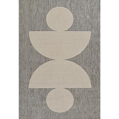 Contemporary Runner Area Rug, Grey, 2'7" X 7'6" Runner