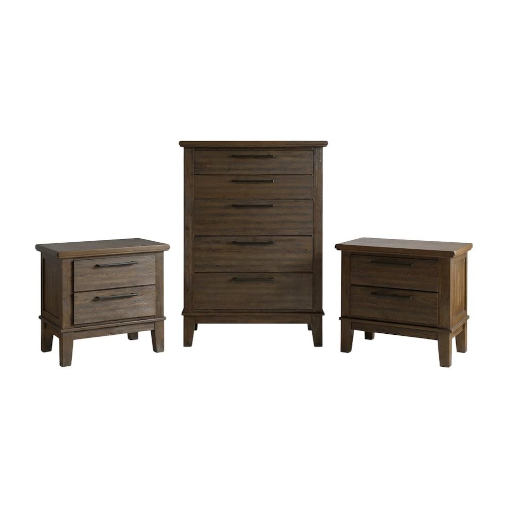 Cagney 3-Pc Wood Bedroom Set with Chest in Vintage