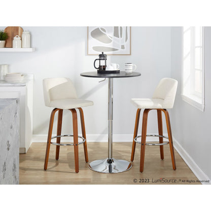 Toriano 30" Fixed-Height Barstool - Set of 2