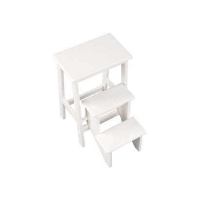 24" Step Stool, White