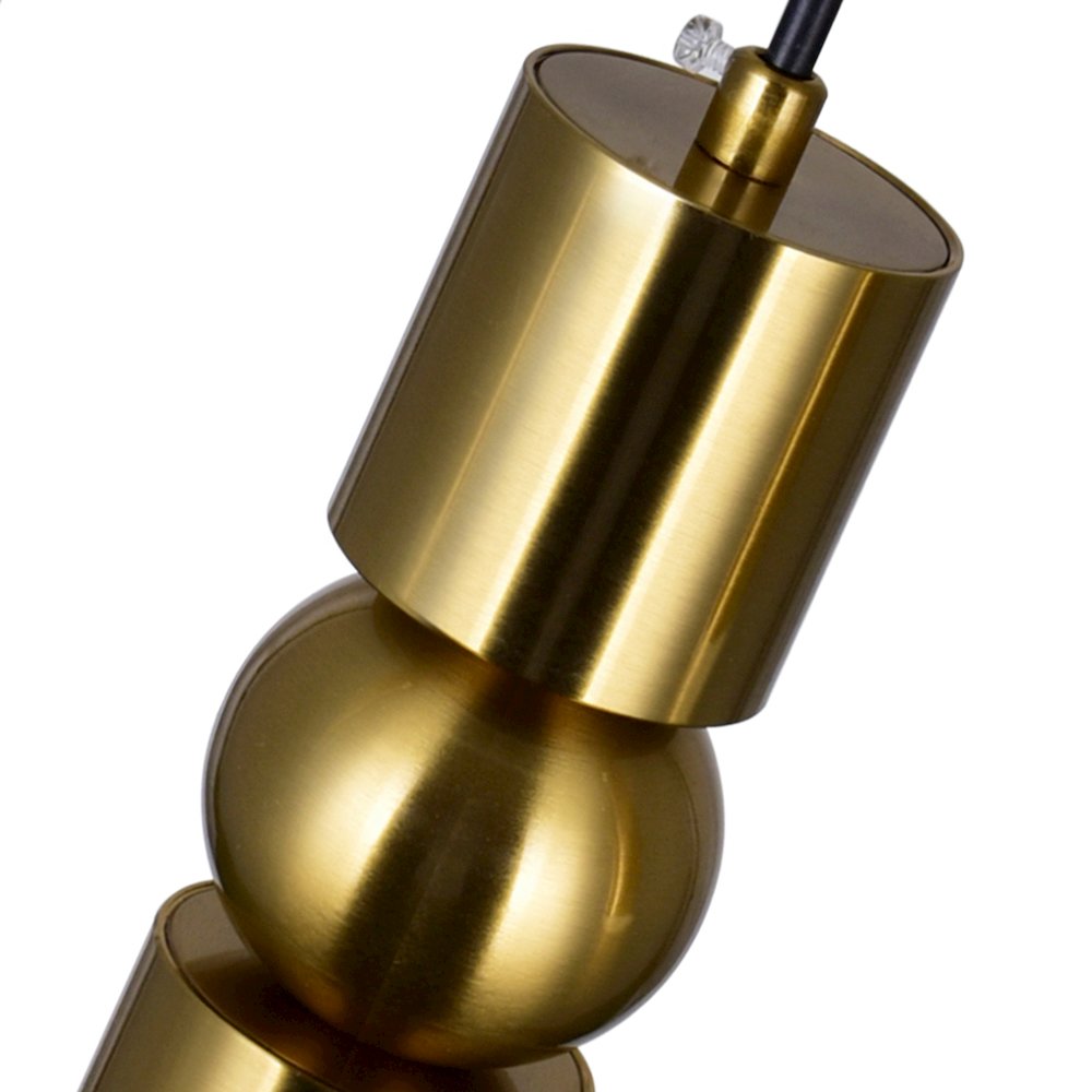 Chime LED Island/Pool Table Chandelier With Brass Finish