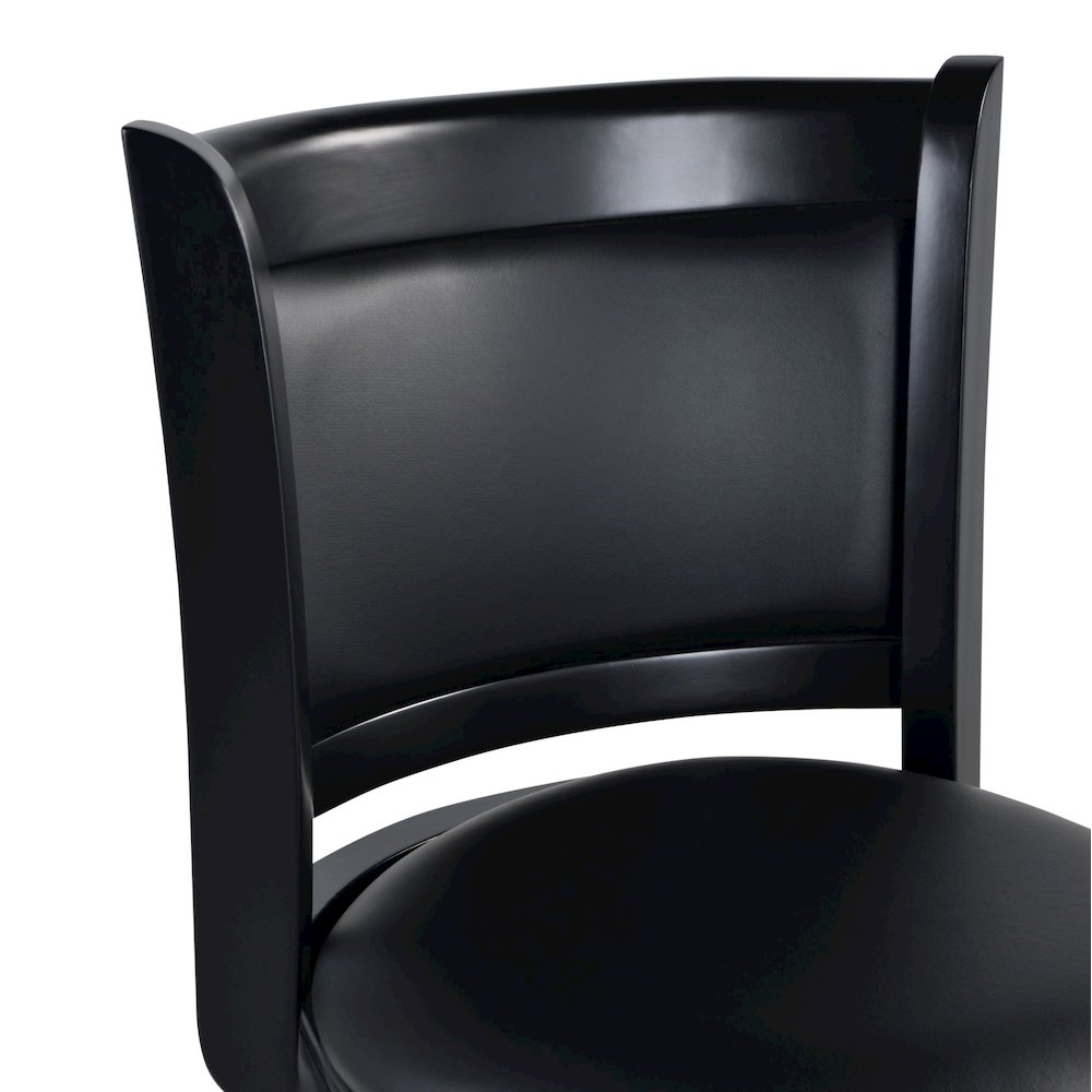 Augusta Swivel Extra Tall Bar Stool - Black