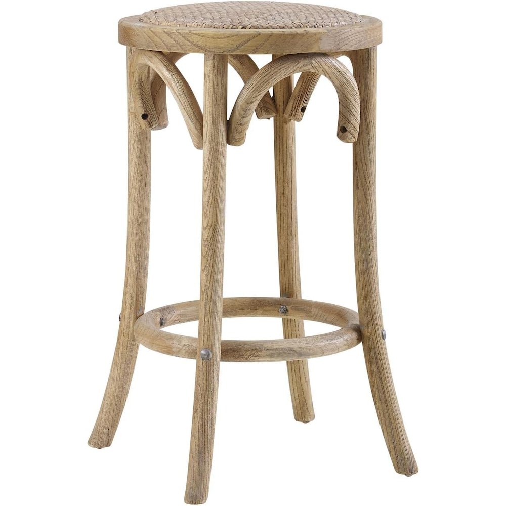 Rae Rattan Seat Backless Counter Stool