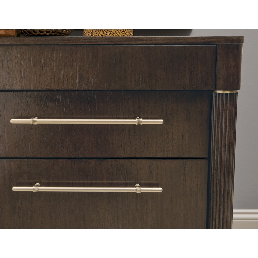 Asher Park 8 Drawer Dresser, Piano Brown Finish