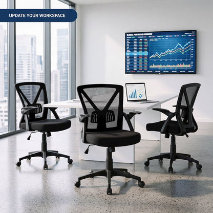 Mesh Office Chair, Breathable Black Office Chair for Home Office or Study