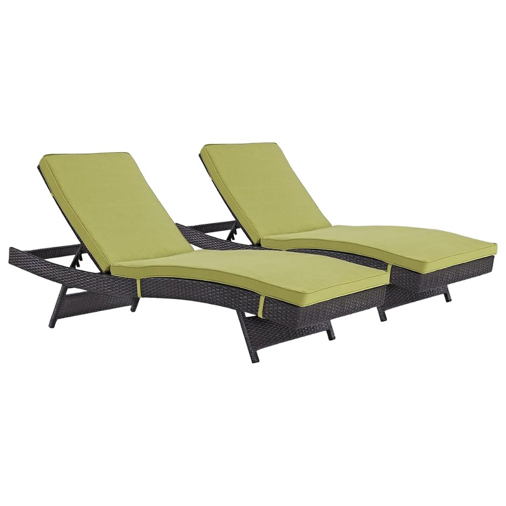 Outdoor Patio Lounge Chair Set Of 2 With Comfortable Cushions, Weather-Resistant