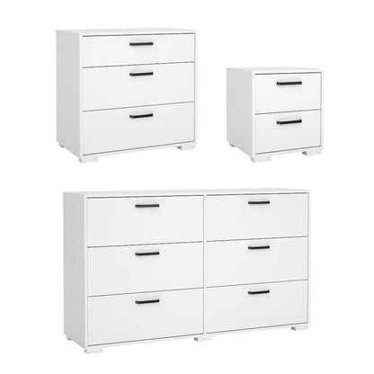 Sofia 3-Piece Bedroom Set, White
