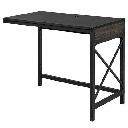 Foundry Road Desk Return, Carbon Oak finish