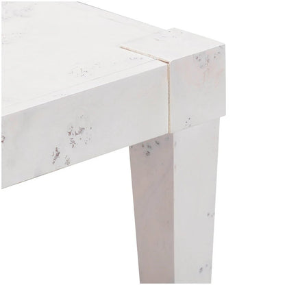Brandyss White Burl Work Desk