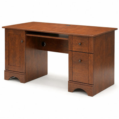 Miscellaneous Office Computer Desk, Brushed Maple finish