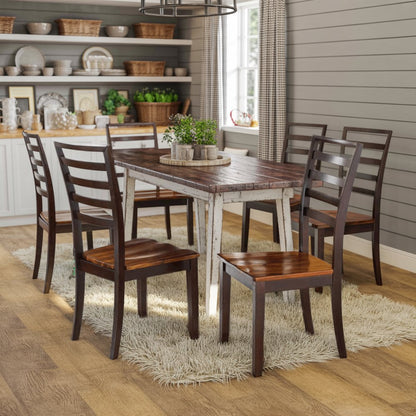 Wooden Dining Chairs Set of 2 – Brown Kitchen and Dining Room Chairs