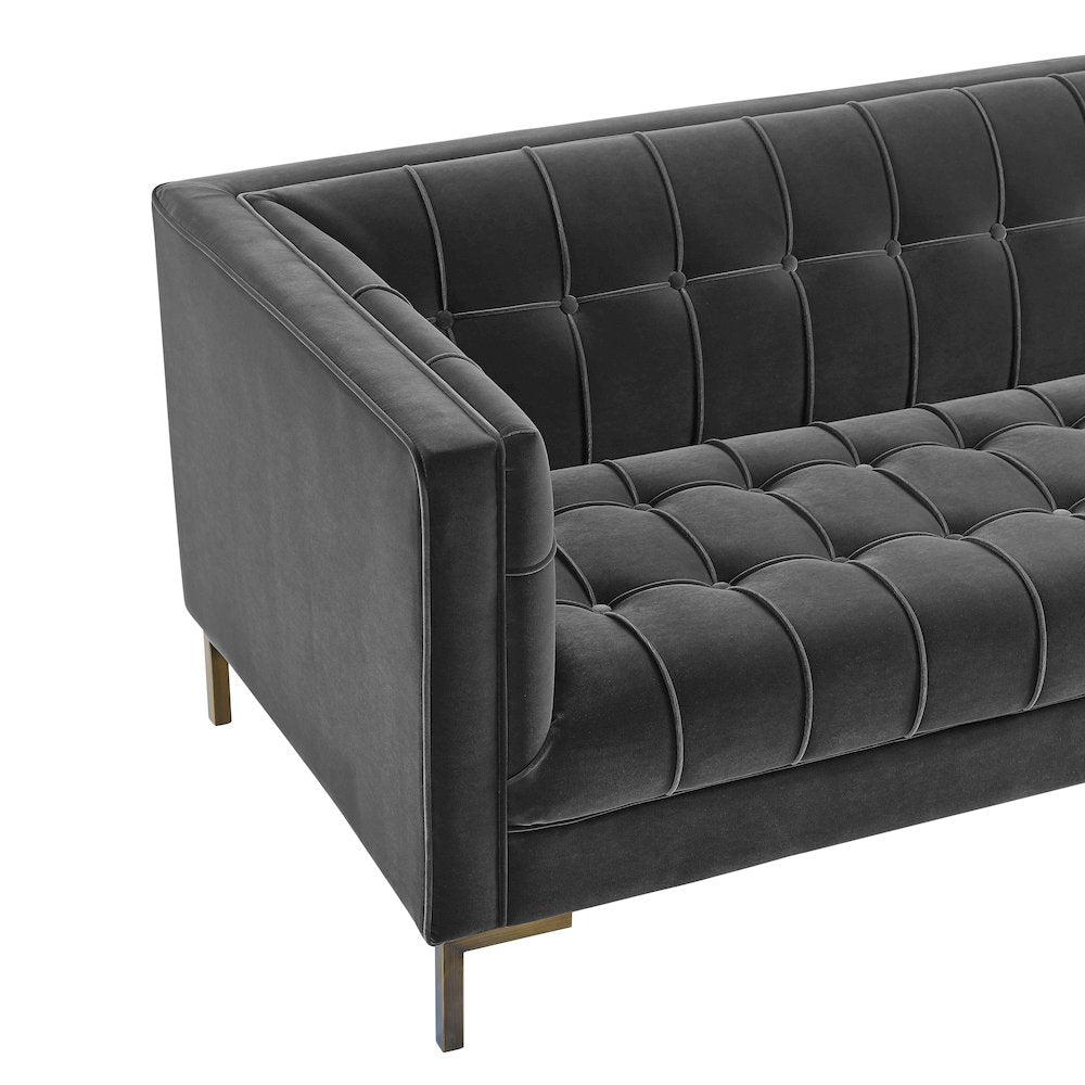 Isaac Gray Sofa and Loveseat