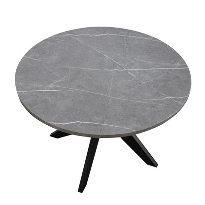 Amy 48-inch Round Faux-Marble Dining Table