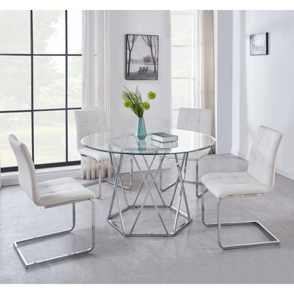 Escondido 5pc Dining Set - White