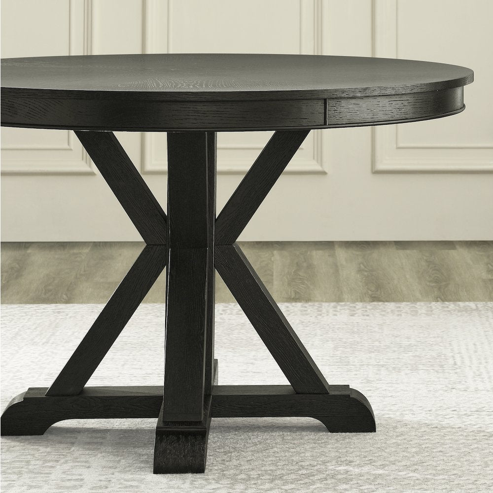 Rylie Dining Table, Black Finish