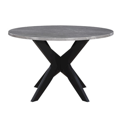 Amy 48-inch Round Faux-Marble Dining Table