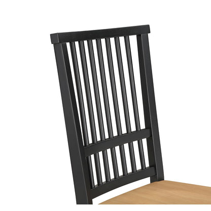 Molly Black 48" Table with 4 Magnolia Chairs