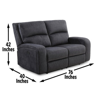Lovell Power Console Loveseat