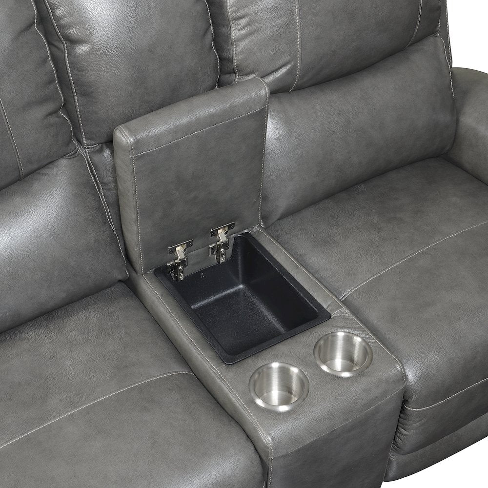 Laurel 2pc Power Reclining Grey