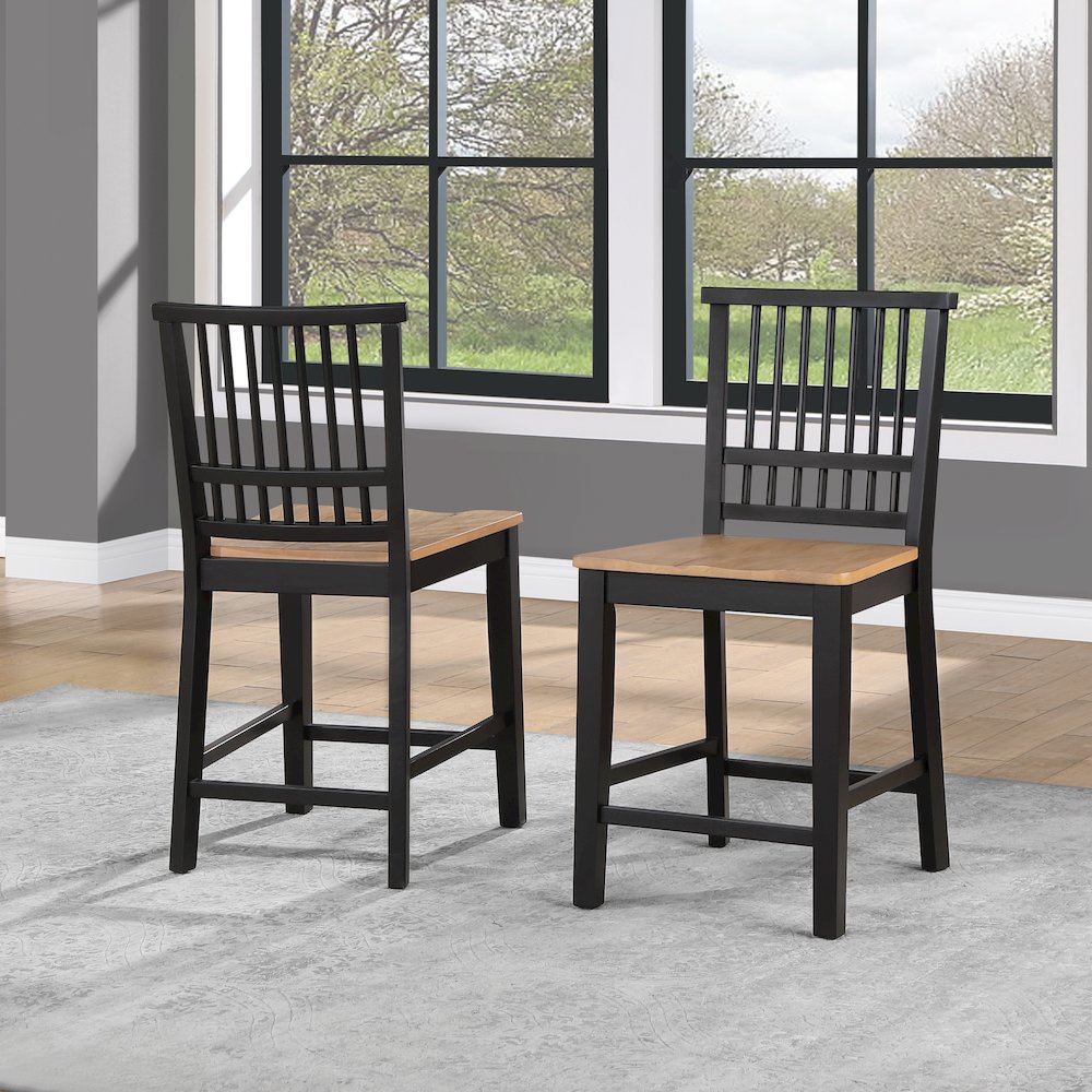 Magnolia 7pc Counter Table Black Base