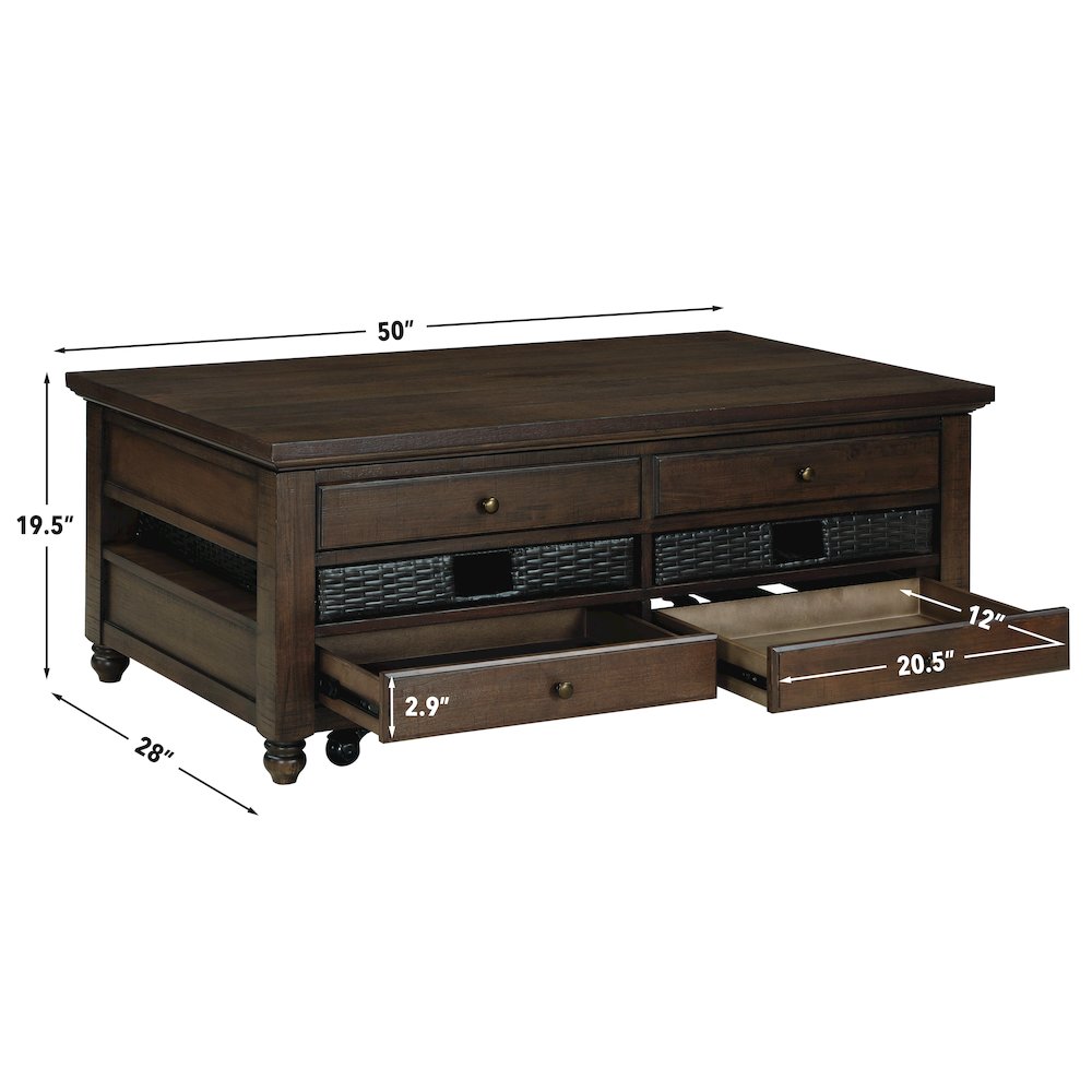 Oliver 3-Piece Lift-Top Table Set