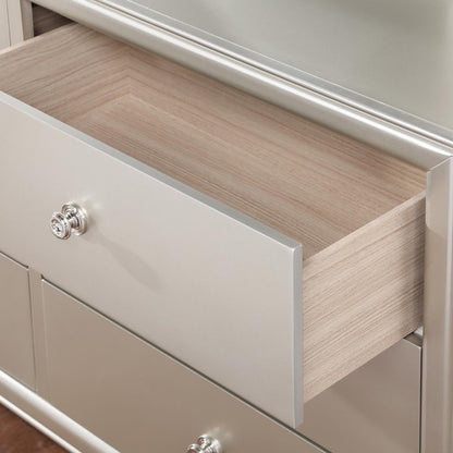 Omni Six Drawer Dresser and Mirror