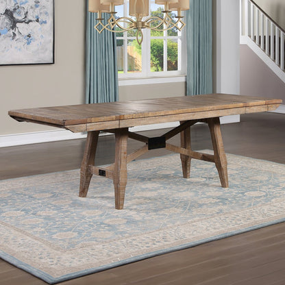 Riverdale Trestle Table w/ 6 Uph Chairs