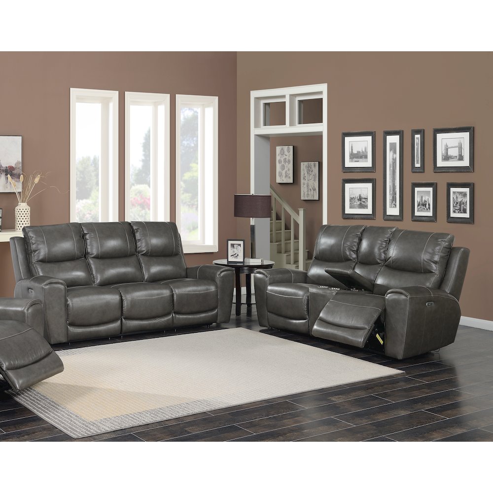 Laurel 2pc Power Reclining Grey