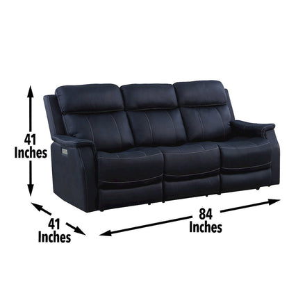 Valencia Dual Power Reclining Sofa - Ocean