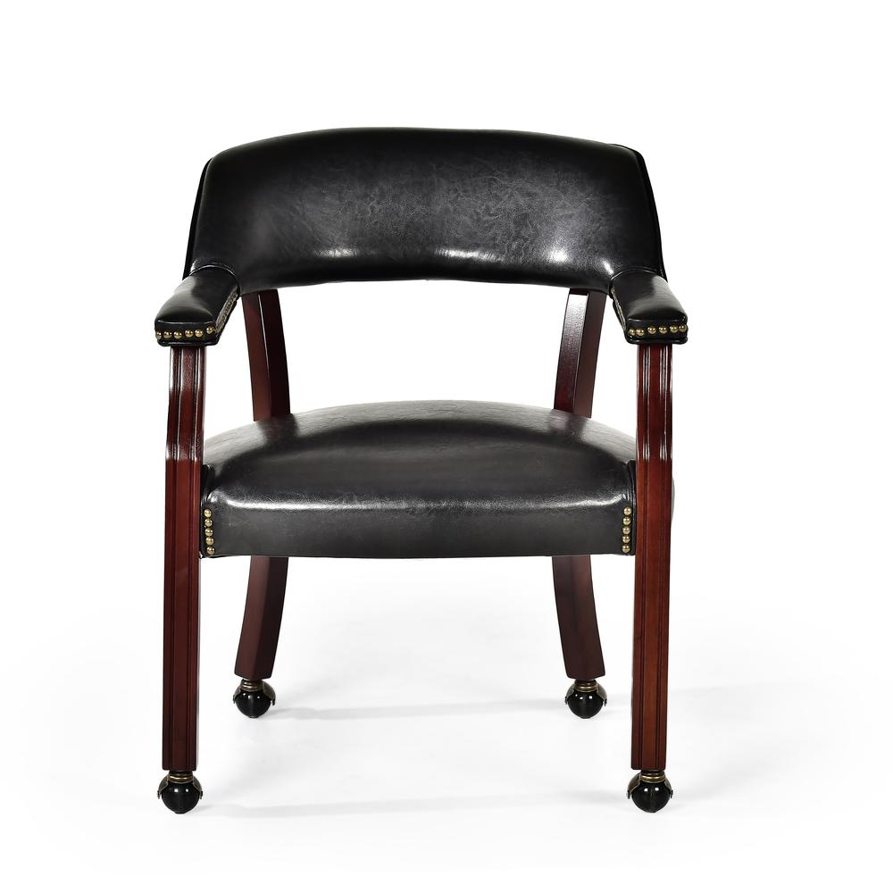 Tournament Captains Chair w/Casters, Black