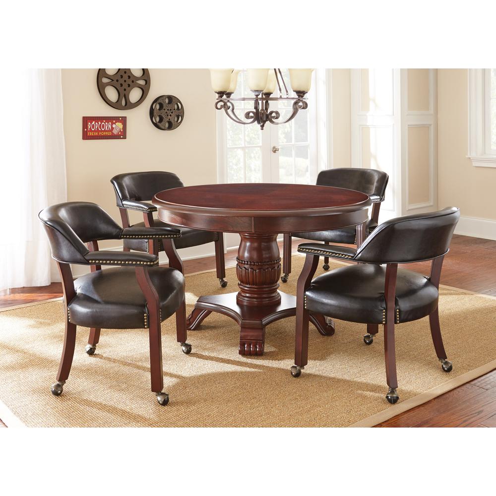 Tournament Captains Chair w/Casters, Black