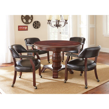 Tournament Captains Chair w/Casters, Black