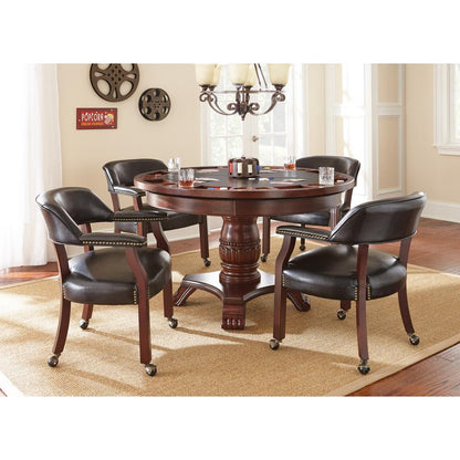 Tournament Captains Chair w/Casters, Black