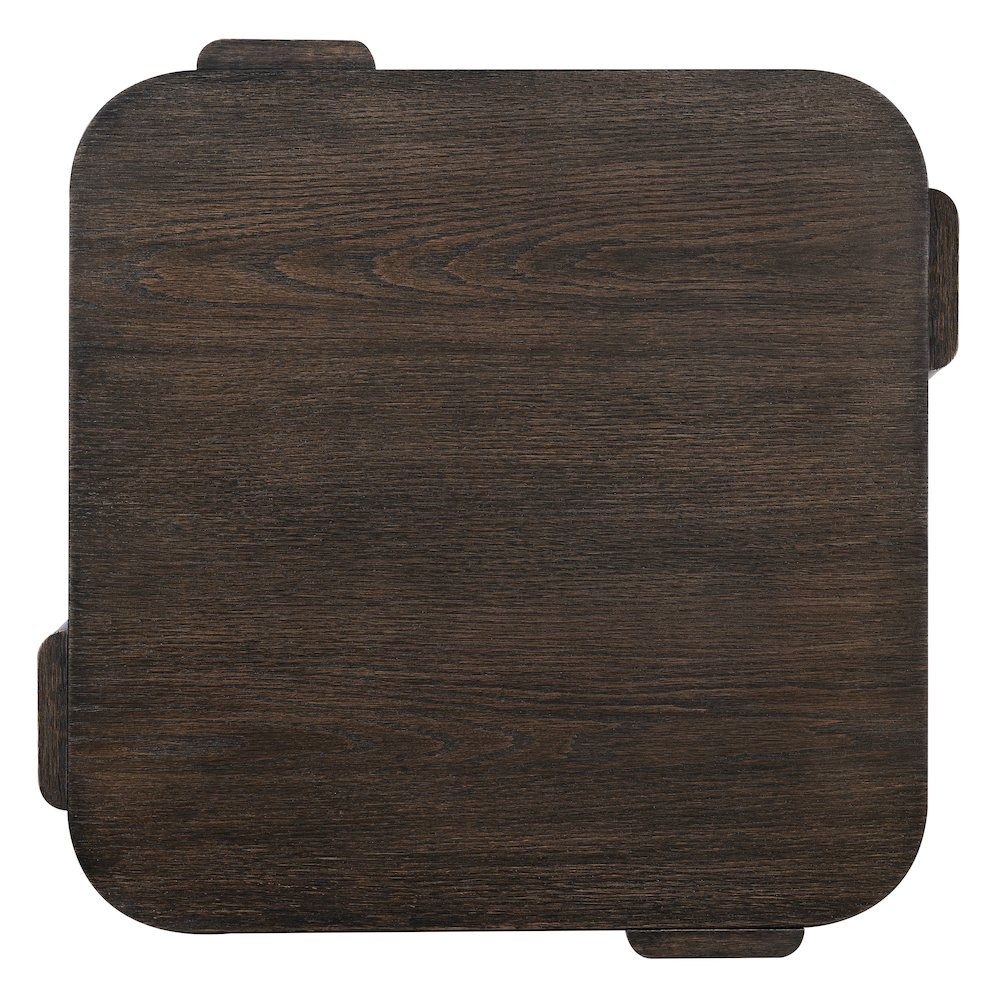 Salina Espresso Square End Table