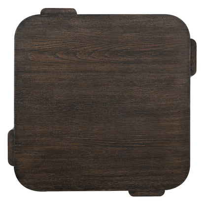 Salina Espresso Square End Table
