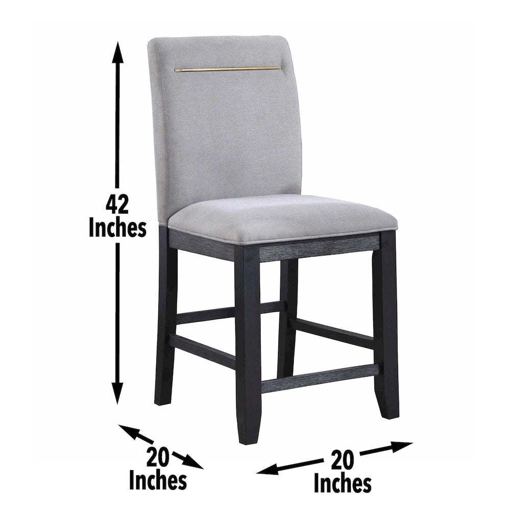 Yves 8pc Counter Height Dining Set
