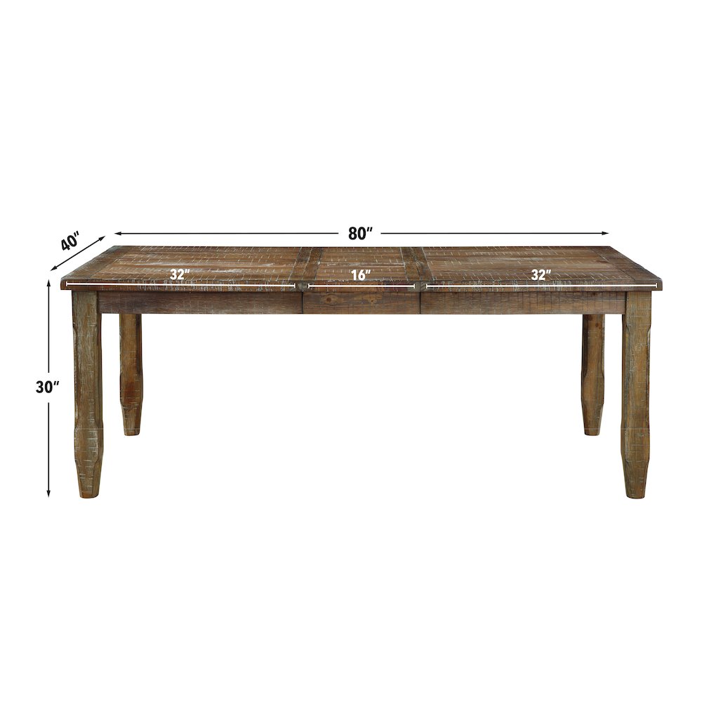 Riverdale Leg Table with 6 Wooden Side Chairs