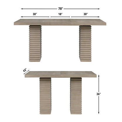 Lily 7-Piece Counter Dining Set