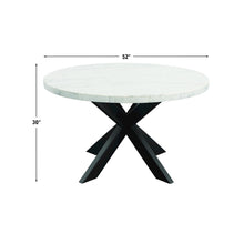 Xena Marble Top 52" Round Dining Table