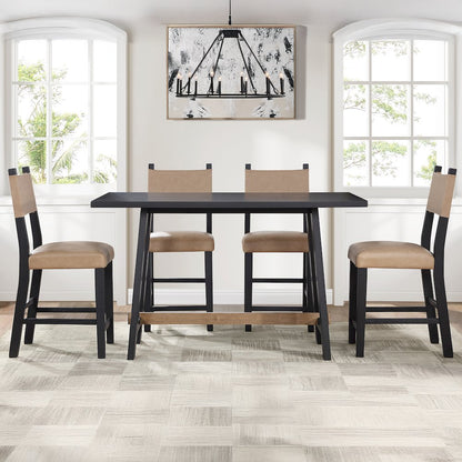 Aubrey Black Counter Chair