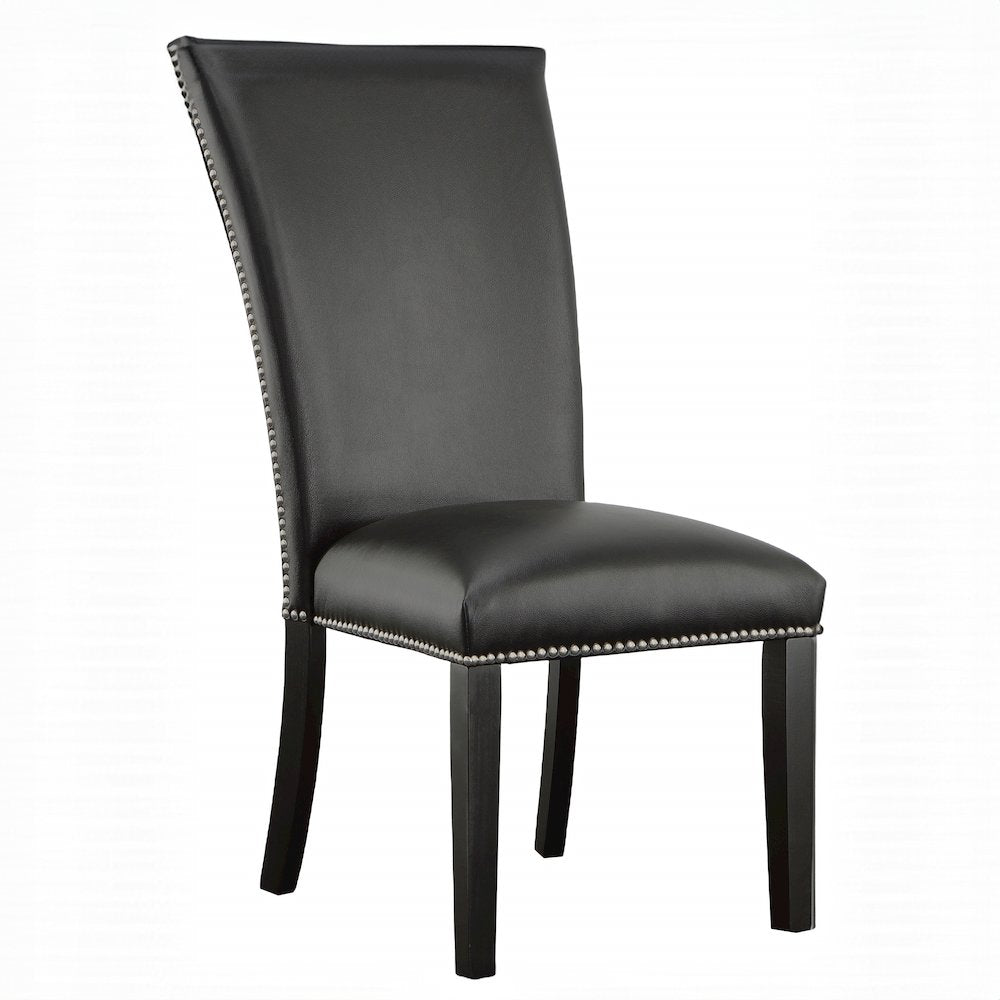 Camila 7PC Rectangle Dining Set Black Chair