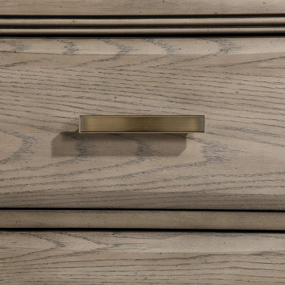 2-Drawer NightstandExpertly crafted from oak veneers, solid Asian hardwoods