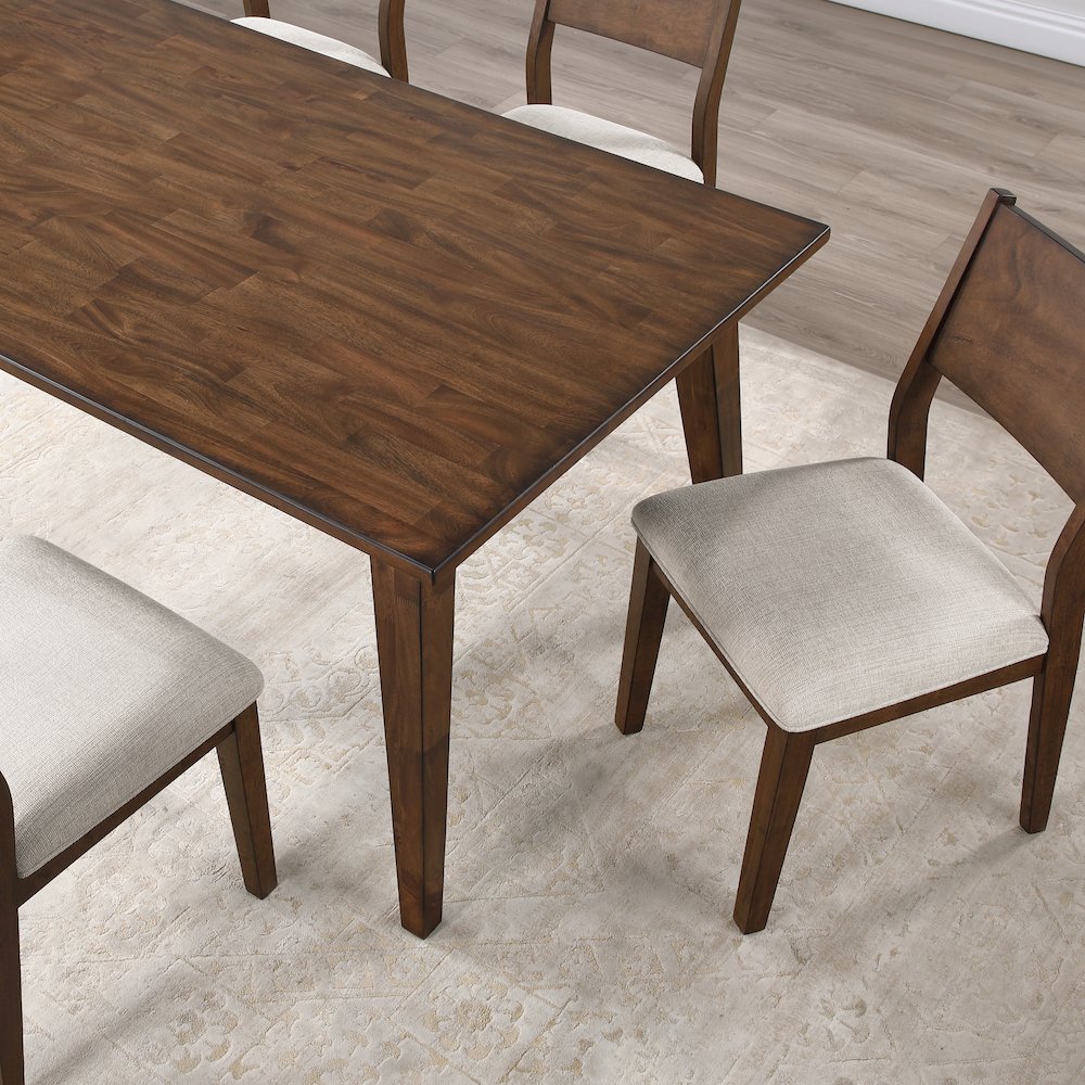 Canton 72" Solid Wood Dining Table