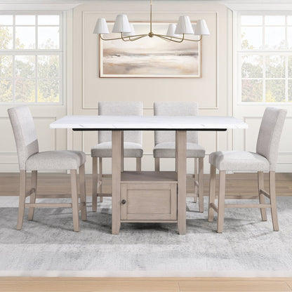 Taylor Faux Marble Top Counter Table