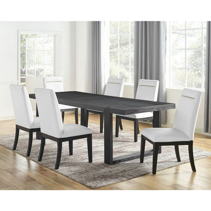 Yves 7pc Dining Set - White